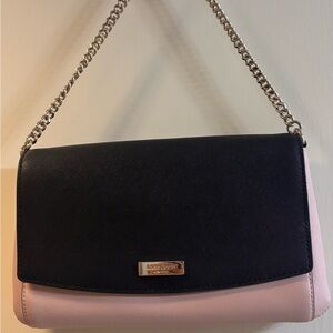 Kate Spade Black and Pink Chain Shoulder Bag